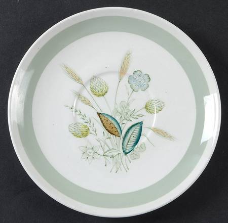 Clovelly (Green Shaded Clover) Saucer for Cream Soup Bowl