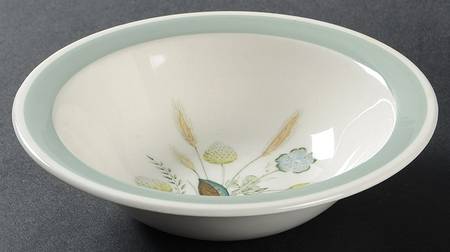 Clovelly (Green Shaded Clover) Rim Cereal Bowl