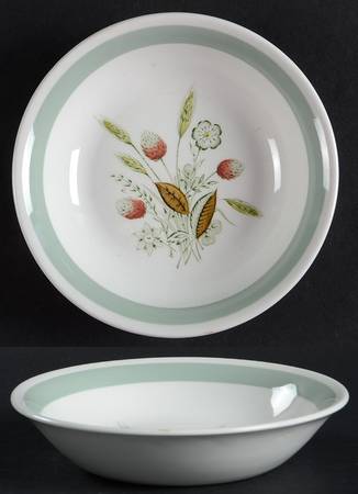 Clovelly (Green Shaded Clover) Fruit/Dessert (Sauce) Bowl