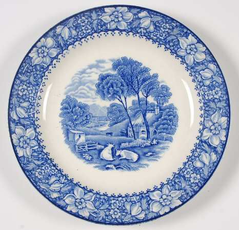 Colonial Blue (No Trim) Salad Plate