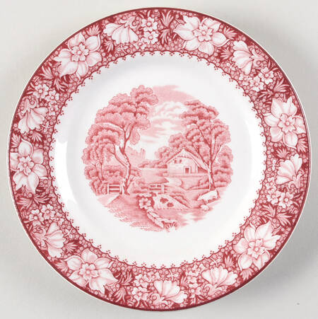 Colonial Pink (Heavy Weight) Dessert/Pie Plate