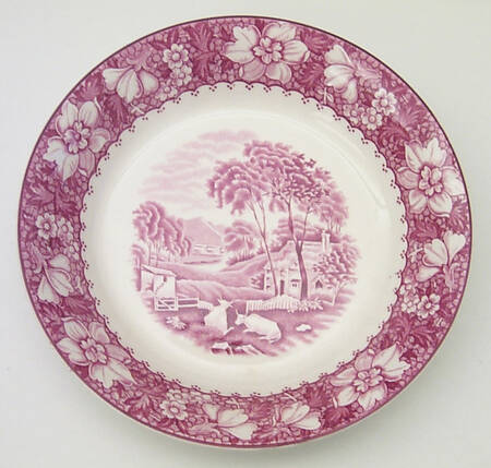 Colonial Pink (Light Weight) Coupe Soup Bowl