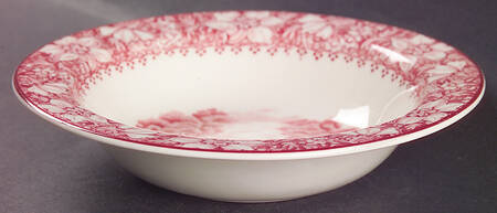 Colonial Pink (Light Weight) Rim Cereal Bowl