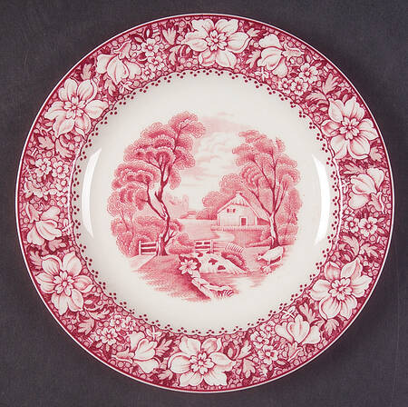 Colonial Pink (Light Weight) Bread & Butter Plate