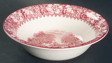 Colonial Pink (Light Weight) 8" Round Vegetable Bowl