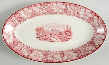 Colonial Pink (Light Weight) Relish/Gravy Underplate