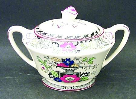 Danbury Multicolor Sugar Bowl & Lid