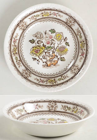 Dorset Brown Multicolor (Smooth) Fruit/Dessert (Sauce) Bowl