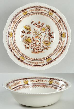 Dorset Brown Multicolor (Smooth) 8" Round Vegetable Bowl