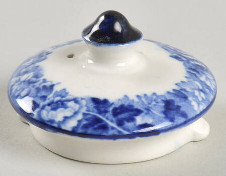 English Scenery Blue (Old Backstamp, Smooth) Lid for Mini Coffee Pot