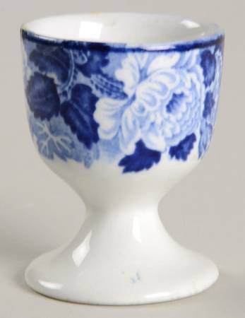 English Scenery Blue (Old Backstamp, Smooth) Single Egg Cup