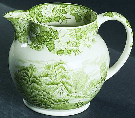English Scenery Green (Smooth) 24 Oz Pitcher
