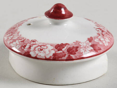 English Scenery Pink (Older, Smooth) Lid for Individual Teapot