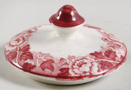 English Scenery Pink (Older, Smooth) Lid for Mini Sugar Bowl