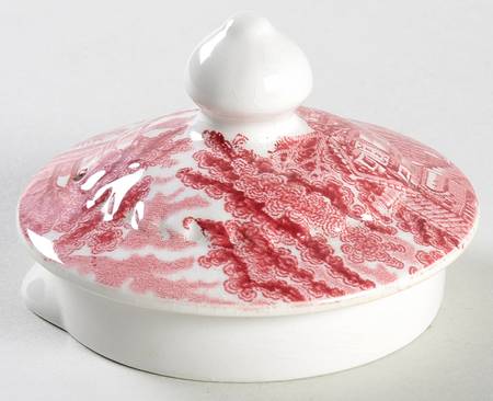 English Scenery Pink (Older, Smooth) Lid for Teapot