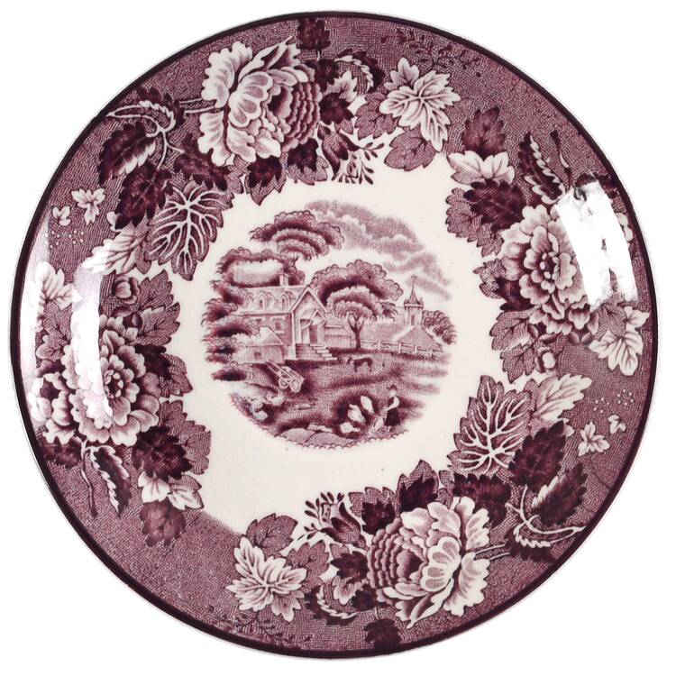 English Scenery Purple Saucer