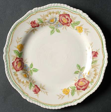 Field Rose Salad Plate