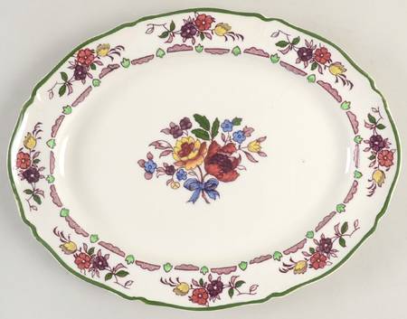Flora 10" Oval Serving Platter