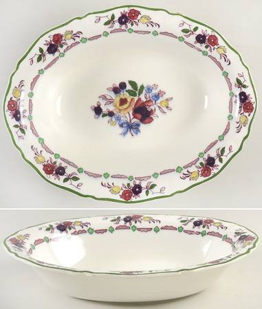 Flora 10" Oval Vegetable Bowl