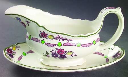 Flora Gravy Boat & Underplate/Relish
