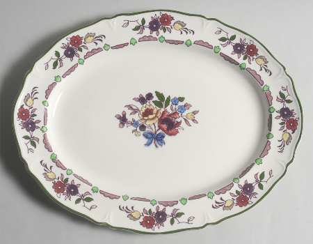 Flora 14" Oval Serving Platter