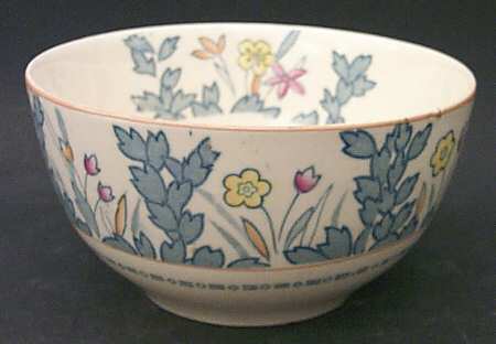 Forest Flowers Blue Multicolor Cranberry Bowl