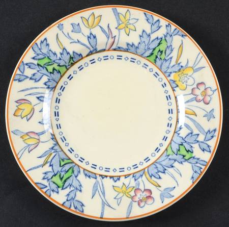 Forest Flowers Blue Multicolor Small Bread & Butter Plate