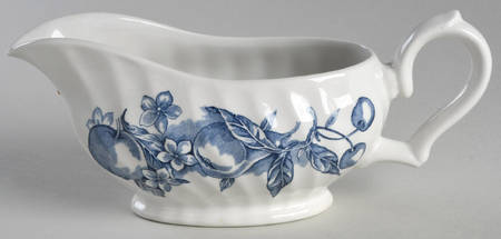 Fruit Blue Gravy Boat