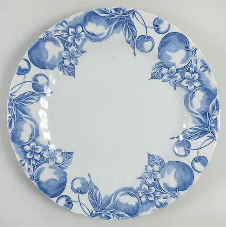 Fruit Blue Dinner Plate