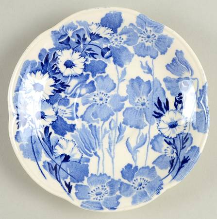 Gay Day Blue (Scalloped) Saucer