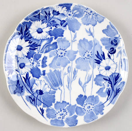Gay Day Blue (Scalloped) Saucer for Cream Soup Bowl
