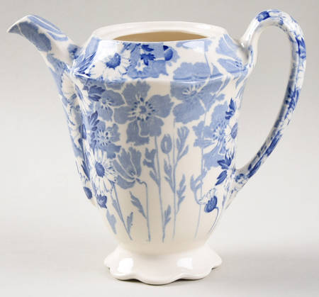Gay Day Blue (Scalloped) Small Coffee Pot No Lid