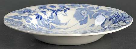 Gay Day Blue (Scalloped) Rim Soup Bowl