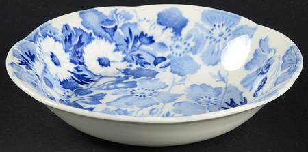 Gay Day Blue (Scalloped) Coupe Cereal Bowl