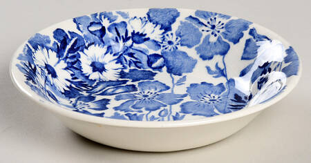 Gay Day Blue (Smooth) Fruit/Dessert (Sauce) Bowl
