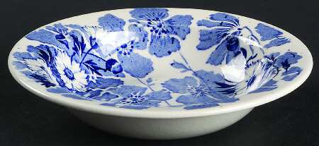 Gay Day Blue (Smooth) Rim Fruit/Dessert (Sauce) Bowl