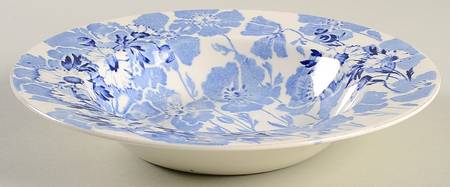 Gay Day Blue (Smooth) Rim Soup Bowl