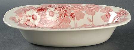 Gay Day Pink 8" Oval Vegetable Bowl
