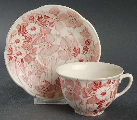 Gay Day Pink Flat Cup & Saucer Set