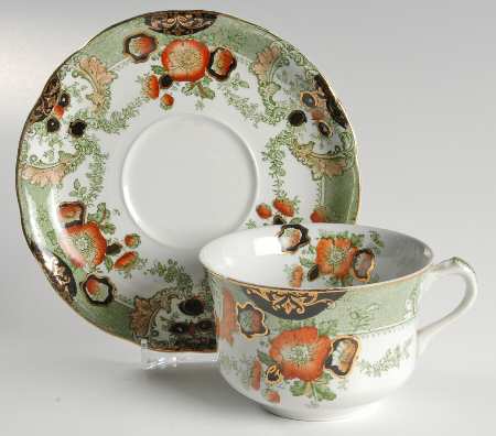 Glenwood Green, Multicolor Oversized Cup & Saucer Set