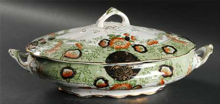 Glenwood Green, Multicolor Oval Covered Vegetable