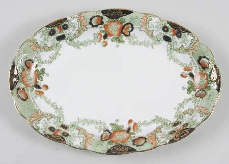 Glenwood Green, Multicolor 12" Oval Serving Platter