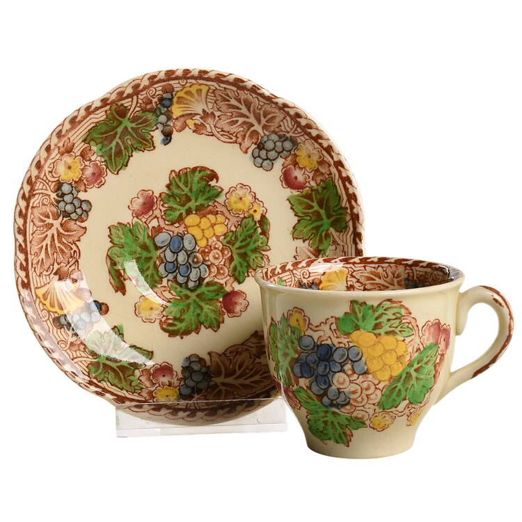 Hyde (Scalloped Edge) Flat Demitasse Cup & Saucer Set
