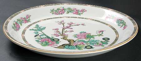 Indian Tree (Yellow Trim) 13" Deep Round Platter