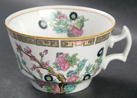 Indian Tree (Yellow Trim) Flat Cup