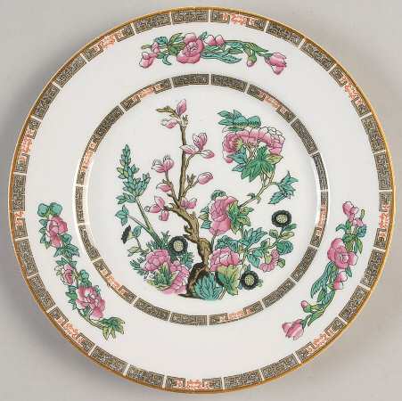 Indian Tree (Yellow Trim) Salad Plate