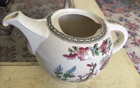Indian Tree (No Trim) Teapot No Lid