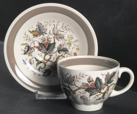 Jamestown (Rim) Oversized Cup & Saucer Set