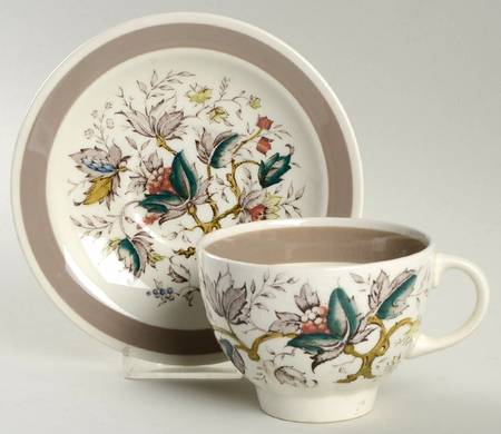 Jamestown (Rim) Footed Cup & Saucer Set