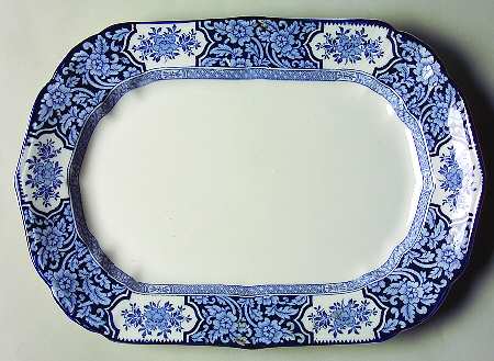 Khotan Blue 12" Oval Serving Platter